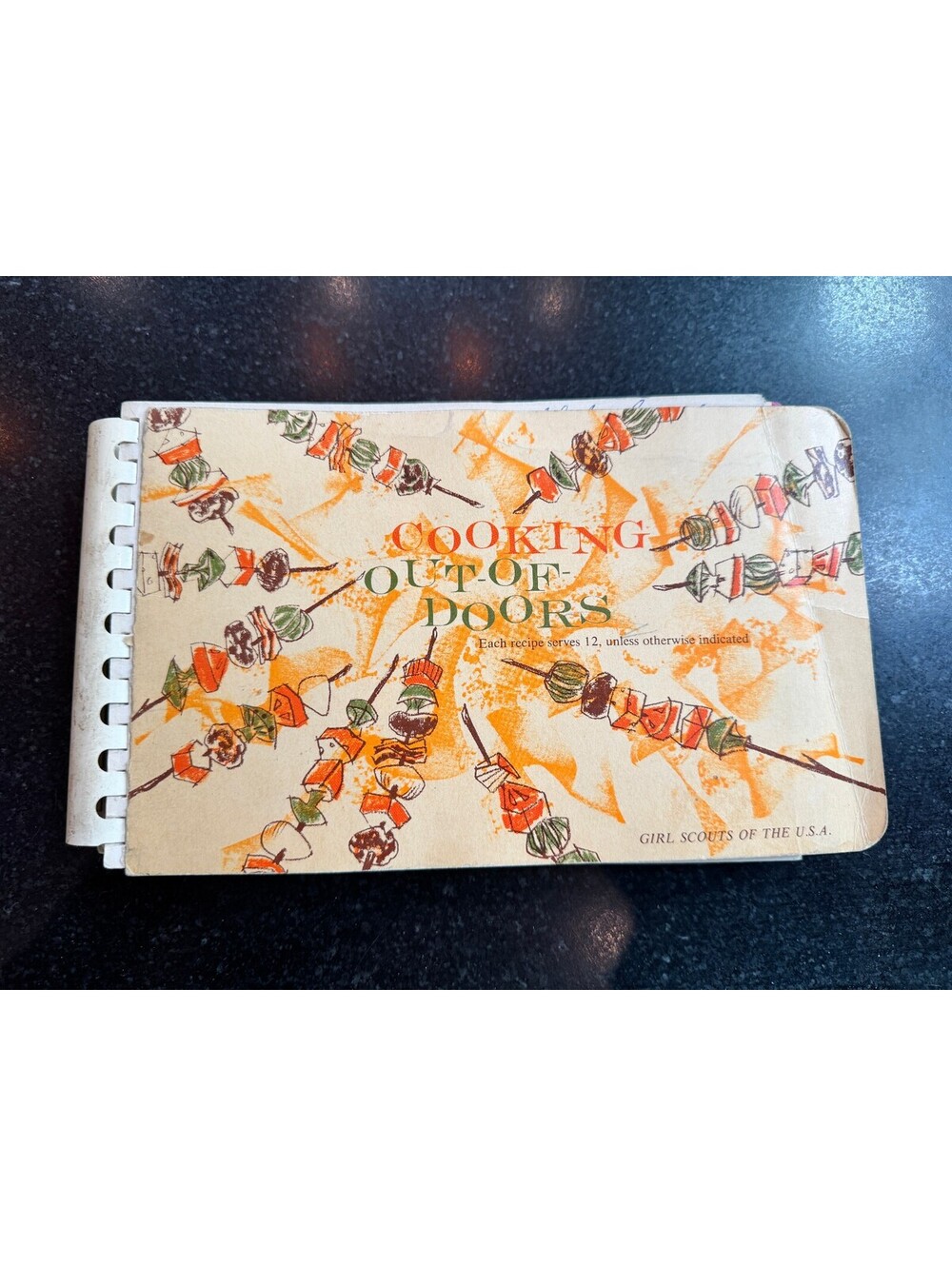Vintage 1960 Girl Scouts "Cooking Out-Of-Doors" Cookbook
